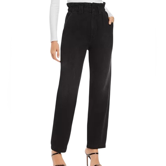 Mother Denim The‎ Yoyo Roller Greaser Ankle Blackout Paperbag Jeans Women’s 31 - Picture 1 of 16